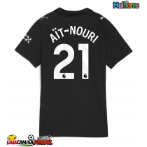 Camisa de Futebol Manchester City Rayan Ait-Nouri #21 Equipamento Secundário Mulheres 2025-26 Manga Curta